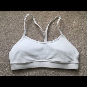 Lululemon size 6 white sports bra.